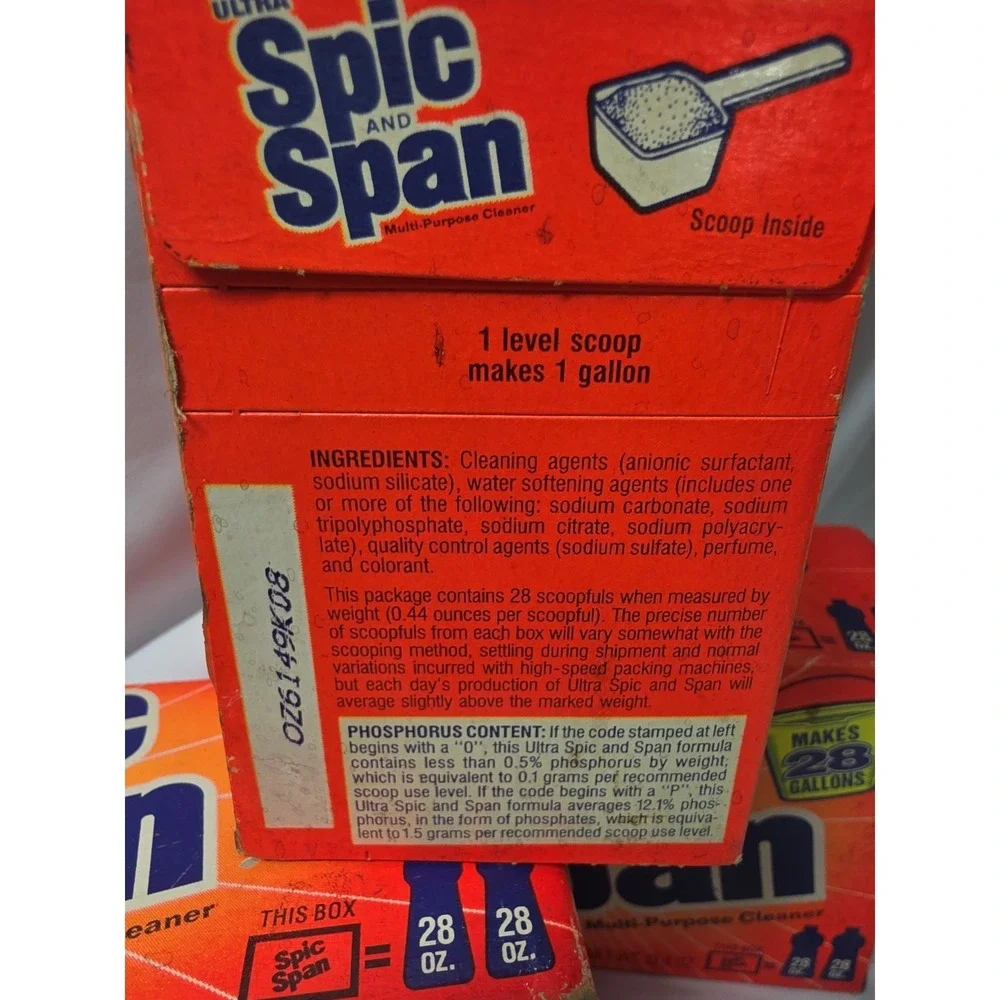Vintage 3 Ultra Spic and Span Multi Purpose Cleaner Powder 12.4oz